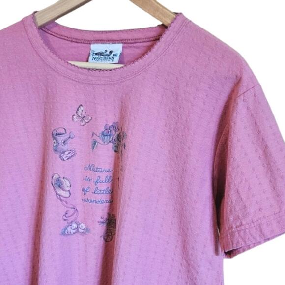 Vintage Northern Reflections Nature is Full of Little Wonders TShirt Pink Large* - Picture 2 of 6